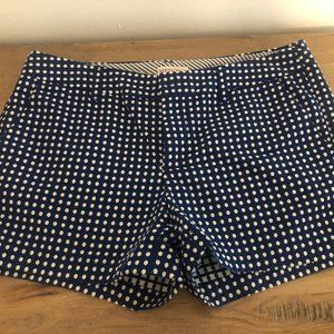 Merona Navy and White Polka Dotted Shorts
